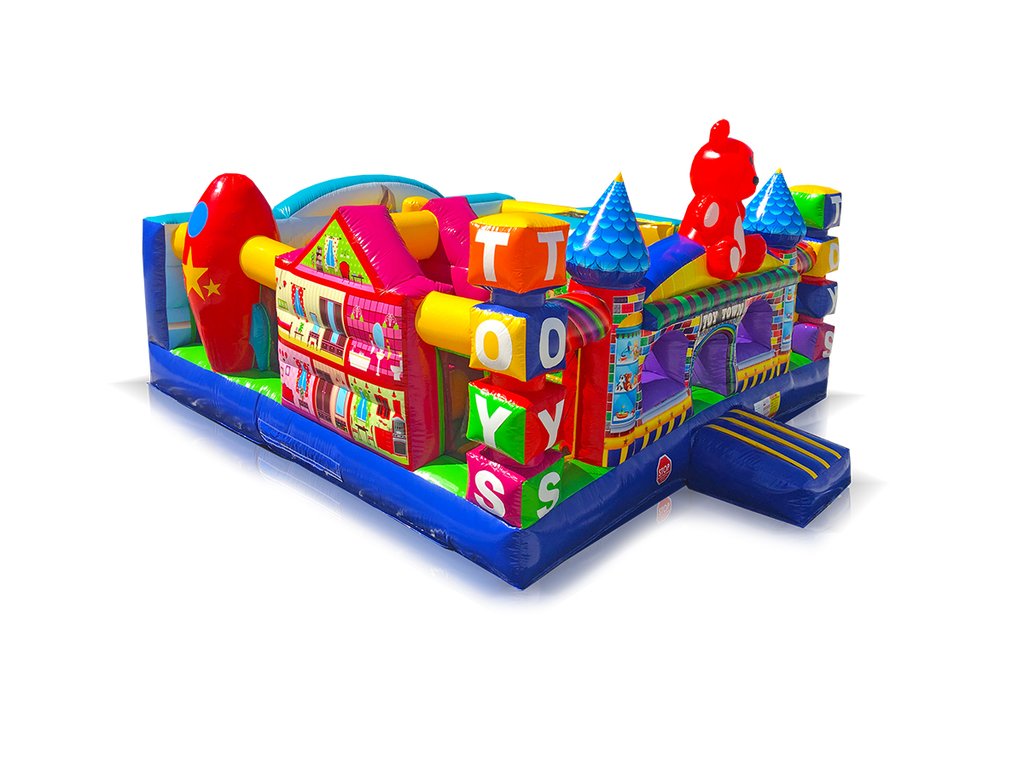 Rent a Toy Town toddler inflatable from Bounceroo.ca